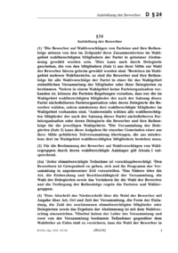 Dokument § 24 Aufstellung der Bewerber