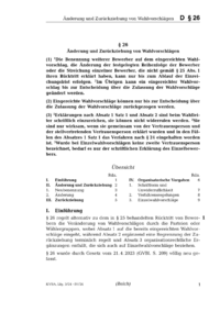 Dokument § 26 Änderung und Zurückziehung von Wahlvorschlägen