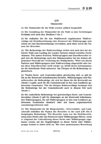 Dokument § 29 Stimmzettel