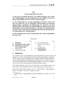Dokument § 41 Nächst festgestellter Bewerber