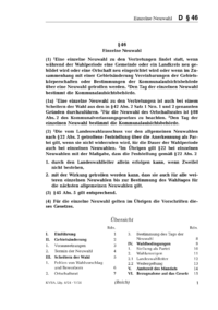 Dokument § 46 Einzelne Neuwahl