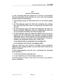 Dokument § 52 Inhalt der Entscheidung