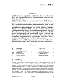 Dokument § 54 Wahlkosten
