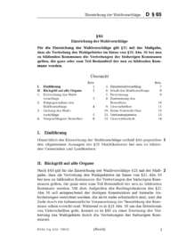Dokument § 65 Einreichung der Wahlvorschläge