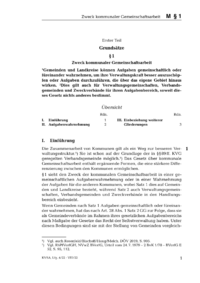 Dokument § 1 Zweck kommunaler Gemeinschaftsarbeit