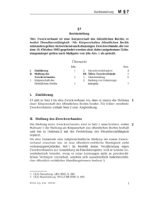 Dokument § 7 Rechtsstellung