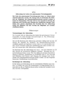 Dokument § 9a Abberufung des Leiters des gemeinsamen Verwaltungsamtes