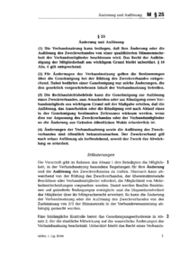 Dokument § 25 Änderung und Auflösung