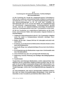 Dokument § 17 Zuordnung der übergehenden Beamten, Tarifbeschäftigten und Auszubildenden