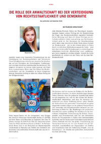 Dokument Die Rolle der Anwaltschaft bei der Verteidigung von Rechtsstaatlichkeit und Demokratie