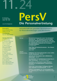 Dokument Die Personalvertretung Ausgabe 11 2024