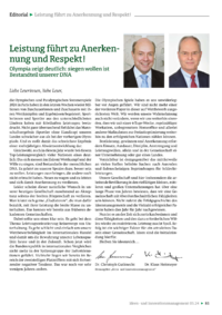 Dokument Leistung führt zu Anerkennung und Respekt!