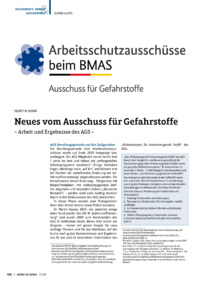 Dokument Neues vom Ausschuss für Gefahrstoffe