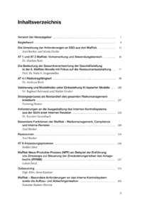 Dokument Inhaltsverzeichnis