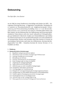 Dokument Outsourcing