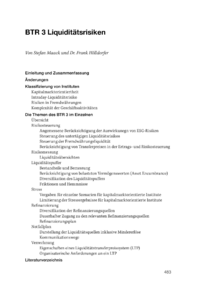Dokument BTR 3 Liquiditätsrisiken