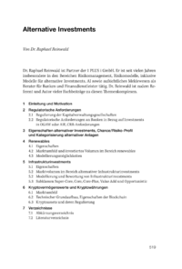 Dokument Alternative Investments