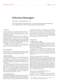 Dokument Scheinrechnungen