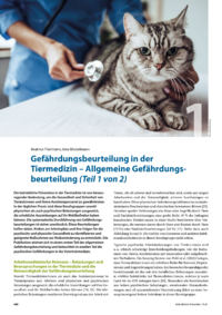 Dokument Gefährdungsbeurteilung in der Tiermedizin – Allgemeine Gefährdungsbeurteilung  (Teil 1 von 2) 