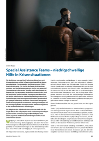 Dokument Special Assistance Teams – niedrigschwellige Hilfe in Krisensituationen