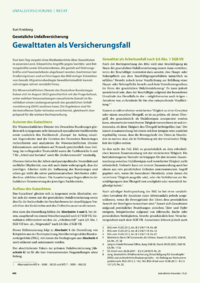 Dokument Gewalttaten als Versicherungsfall