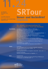 Dokument Steuer- und RechtsBrief Touristik Ausgabe 11 2024