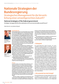 Dokument Nationale Strategien der Bundesregierung