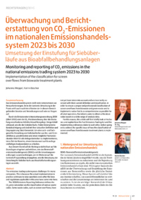 Dokument Überwachung und Berichterstattung von CO 2 -Emissionen im nationalen Emissionshandelssystem 2023 bis 2030