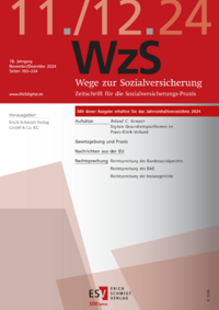 Dokument WzS Wege zum Sozialrecht Ausgabe 11+12 2024