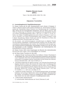 Dokument Digitale-Dienste-Gesetz (DDG)