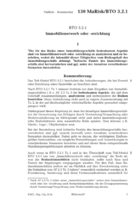 Dokument BTO 3.2.1 Immobilienerwerb oder -errichtung