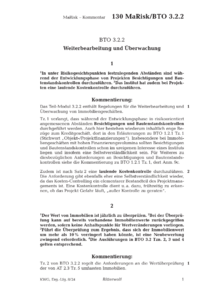 Dokument BTO 3.2.2 Weiterbearbeitung und Überwachung