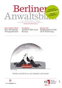 Dokument Berliner Anwaltsblatt Ausgabe 12 2024