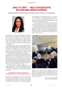 Dokument „Was ist fair?“ – Neue Schulbesuche des Berliner Anwaltsvereins