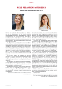 Dokument Neue Redaktionsmitglieder