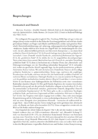 Dokument Malena Ratzke :  Erzählte Oratorik. Politische Rede in der deutschsprachigen Literatur des Spätmittelalters 