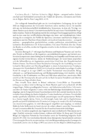 Dokument Corinna Koch / Sabine Schmitz (Hg.):  Belgien – anregend anders. Fachwissenschaft und Fachdidaktik untersuchen die Vielfalt der Sprachen, Literaturen und Kulturen in Belgien 