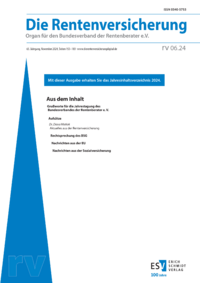 Dokument Die Rentenversicherung Ausgabe 06 2024