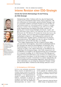 Dokument Interne Revision einer ESG-Strategie
