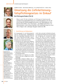 Dokument Umsetzung des Lieferkettensorgfaltspflichtengesetzes im Einkauf