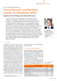 Dokument Interne Kontroll- und Revisionssysteme im öffentlichen Sektor