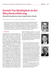Dokument Soziale Nachhaltigkeit in der Mitarbeiterführung