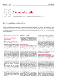 Dokument Aktuelle Urteile: Rechtsprechungsübersicht
