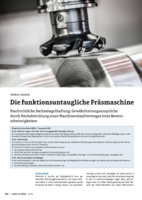 Dokument Die funktionsuntaugliche Fräsmaschine