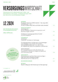 Dokument Zeitschrift Versorgungswirtschaft (VW) Ausgabe 12 2024