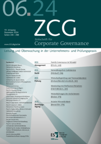 Dokument Zeitschrift für Corporate Governance Ausgabe 06 2024