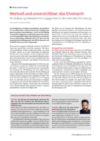 Dokument Wertvoll und unverzichtbar: das Ehrenamt