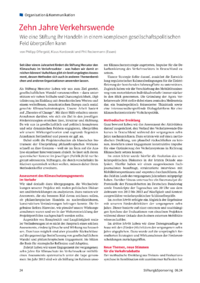 Dokument Zehn Jahre Verkehrswende