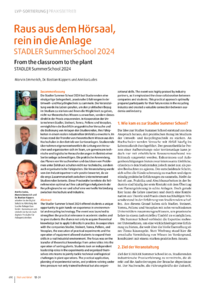 Dokument Raus aus dem Hörsaal, rein in die Anlage