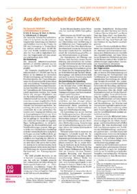 Dokument Aus der Facharbeit der DGAW e.V.